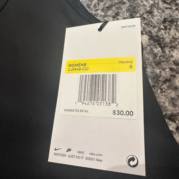 Nike Black Sports Bra Size S - Picture 2 of 2